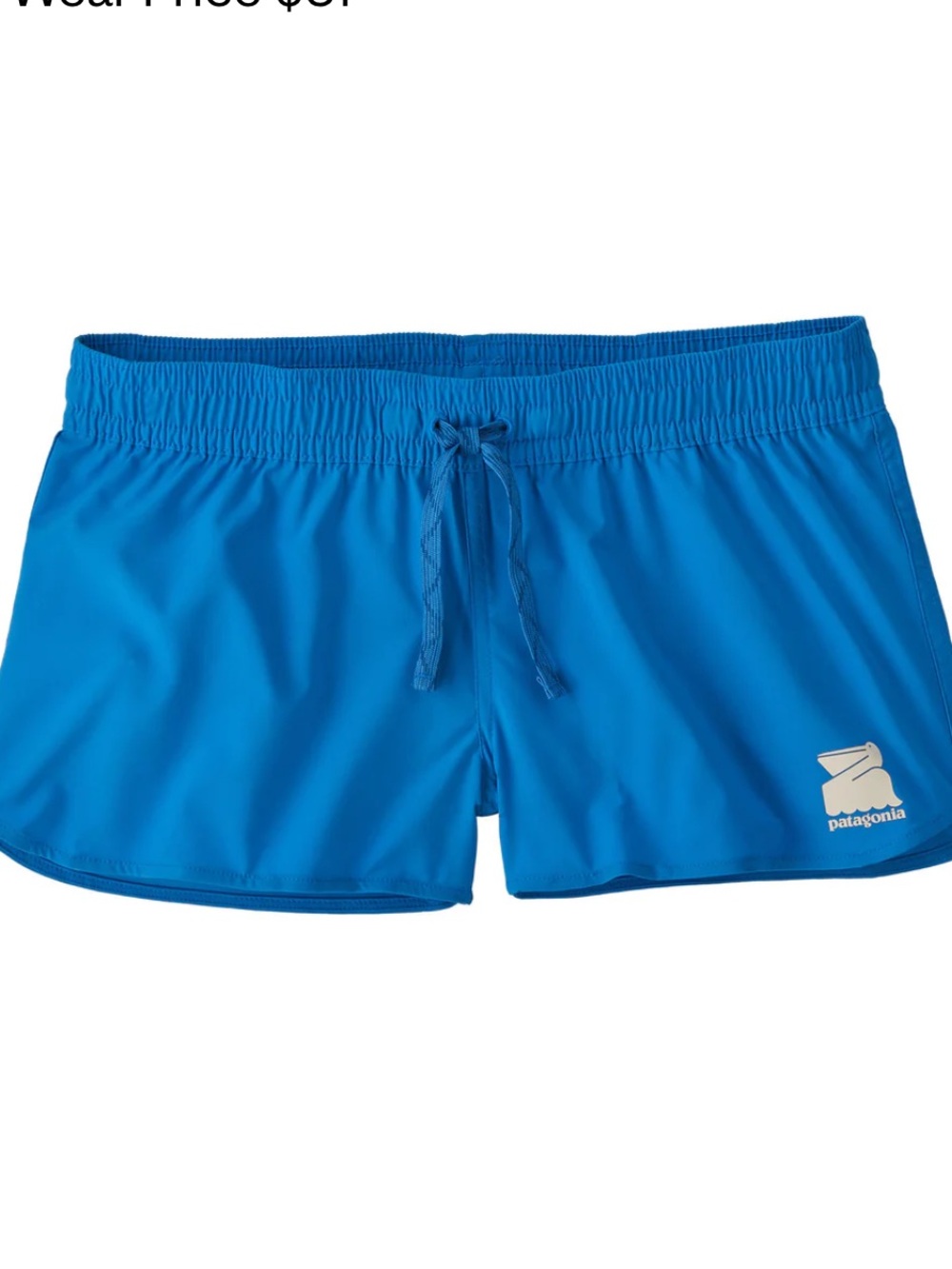 Patagonia Womens Stretch Micro Planing Shorts Blue 2" Size XS